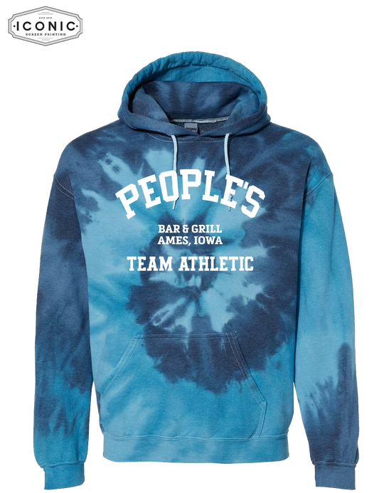 People's Team Athletic Blended Tie-Dyed Hooded Sweatshirt