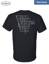 Load image into Gallery viewer, Stingrays with Map - DryBlend T-shirt
