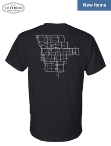 Stingrays with Map - DryBlend T-shirt
