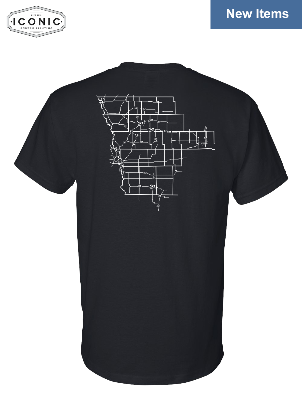 Stingrays with Map - DryBlend T-shirt