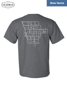 Stingrays with Map - DryBlend T-shirt