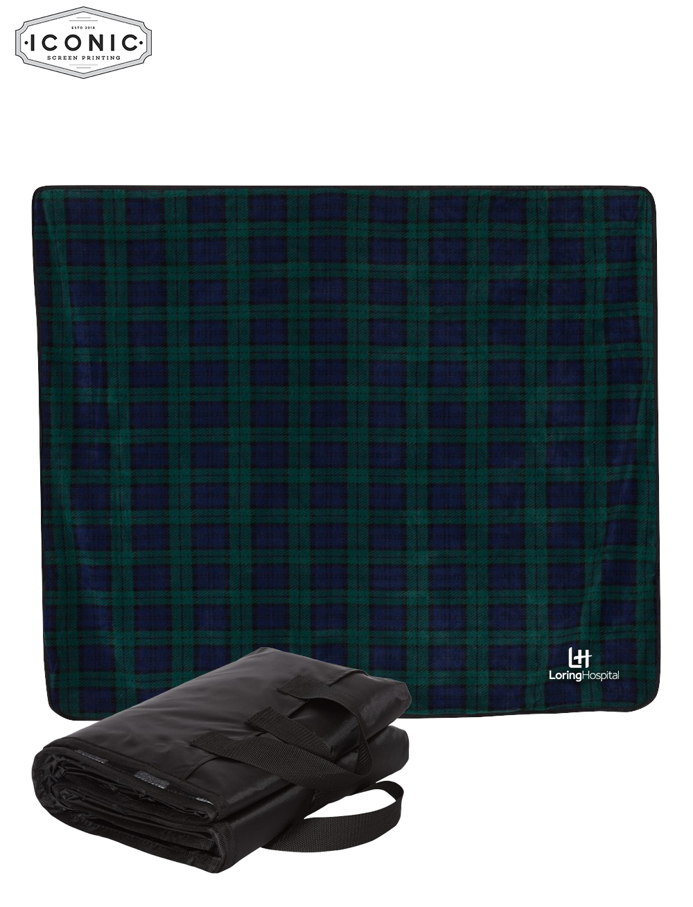 Loring Hospital Alpine Fleece - Polyester/Nylon Patterned Picnic Blanket