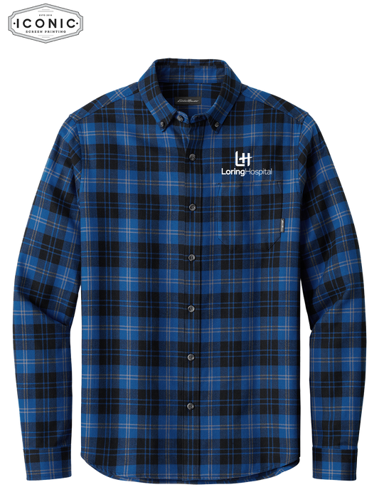 Loring Hospital Long Sleeve Favorite Flannel Plaid Shirt