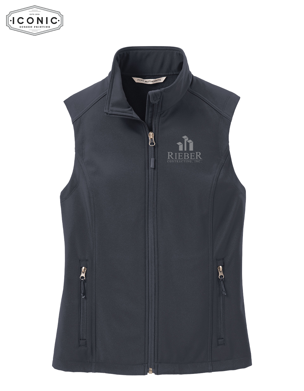 Rieber Contracting - Ladies Core Soft Shell Vest - Embroidery