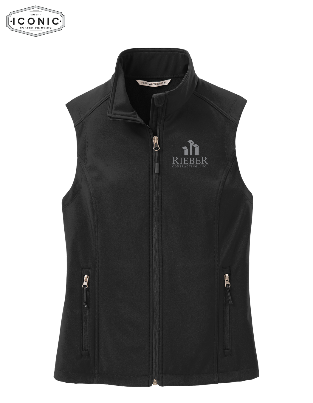 Rieber Contracting - Ladies Core Soft Shell Vest - Embroidery