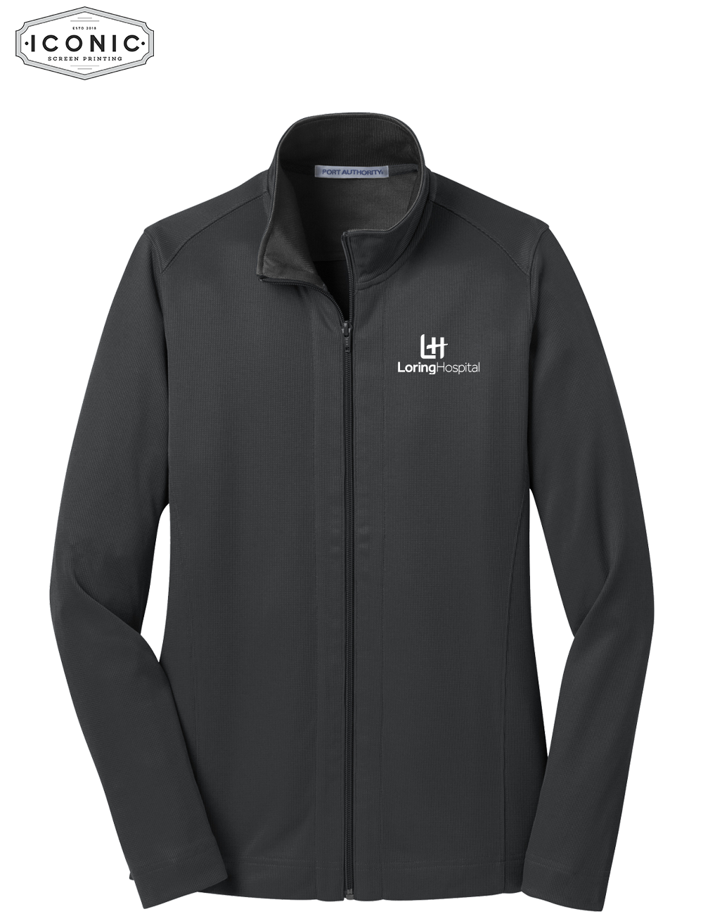 Loring Hosptial Women's Vertical Texture Full-Zip Jacket