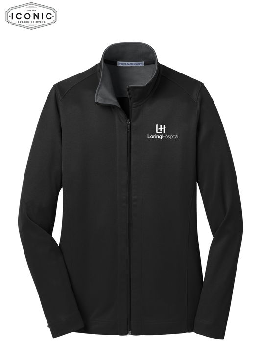 Loring Hosptial Women's Vertical Texture Full-Zip Jacket