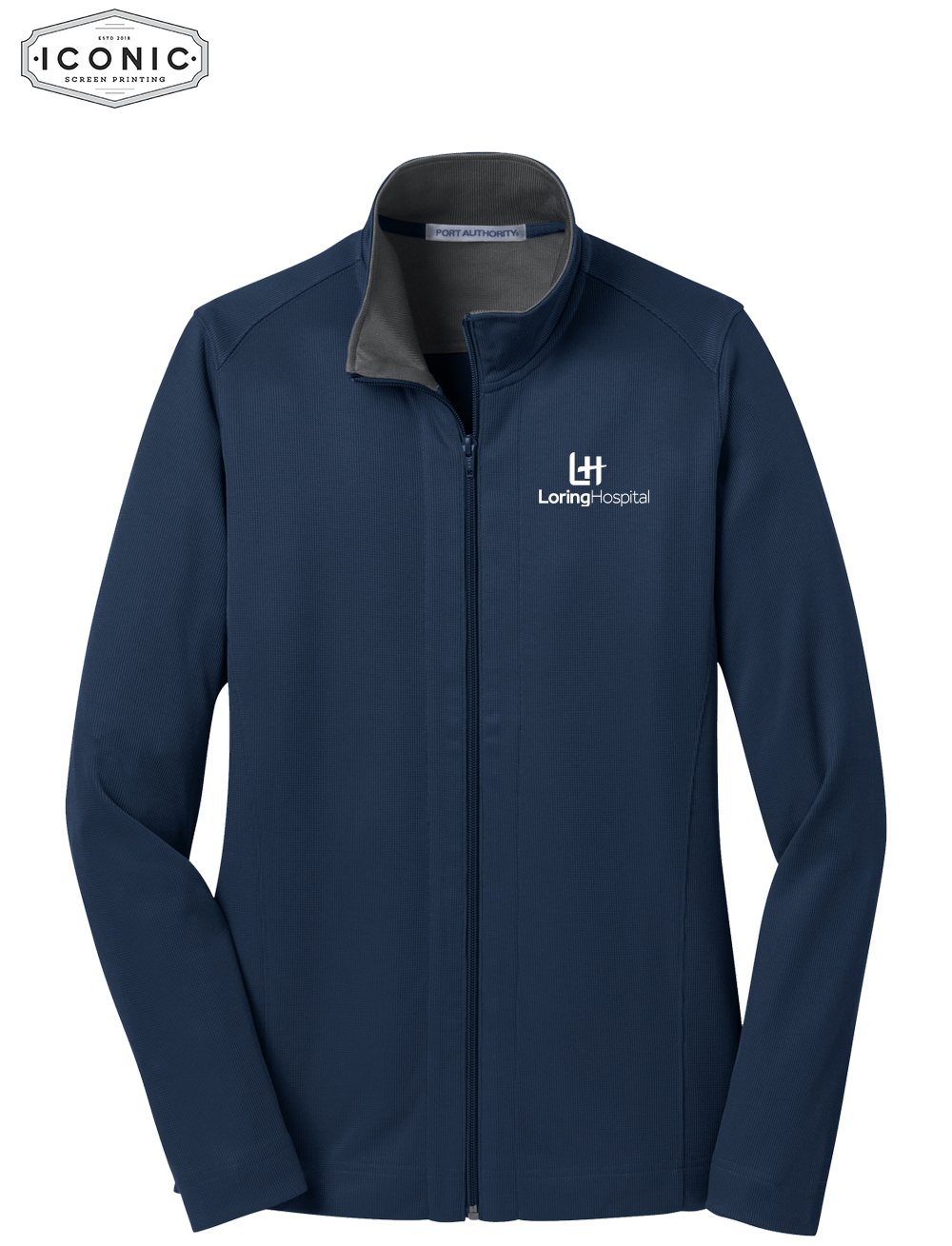 Loring Hosptial Women's Vertical Texture Full-Zip Jacket