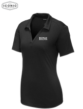Load image into Gallery viewer, RE/MAX Revolution - Ladies PosiCharge Tri-Blend Wicking Polo - Embroidery
