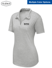 Load image into Gallery viewer, RE/MAX Revolution - Ladies PosiCharge Tri-Blend Wicking Polo - Embroidery
