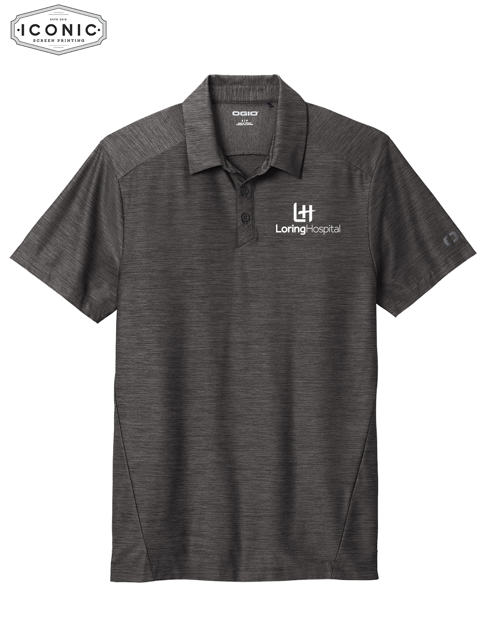 Loring Hospital Slate Polo