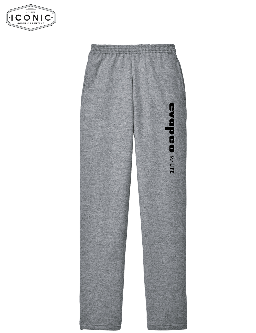 Evapco for Life Words - Core Fleece Sweatpant with Pockets - Print