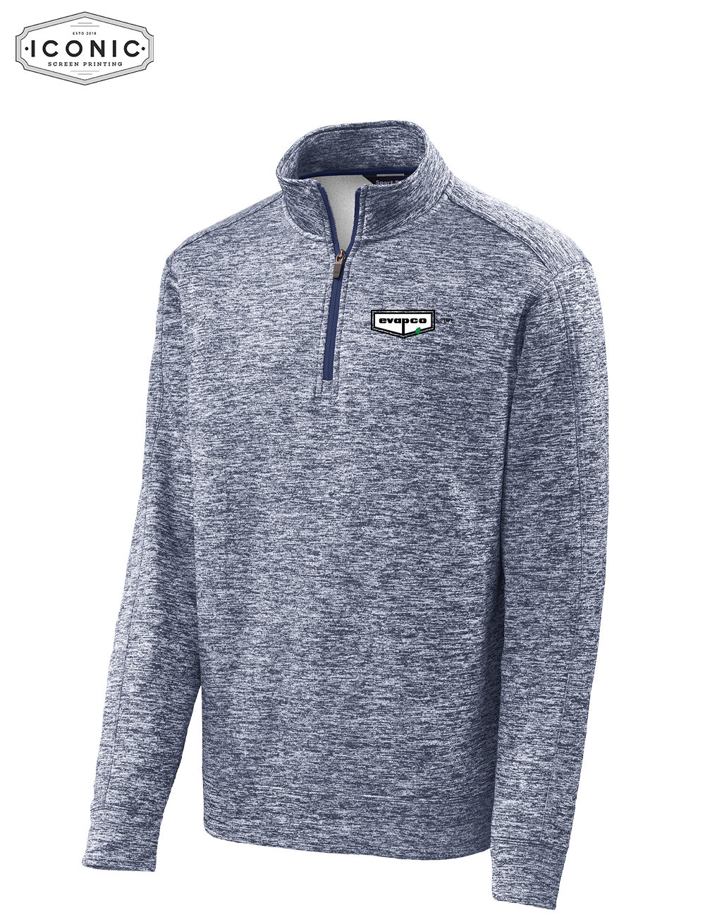 Evapco for Life - PosiCharge Electric Heather Fleece 1/4-Zip Pullover - Embroidery