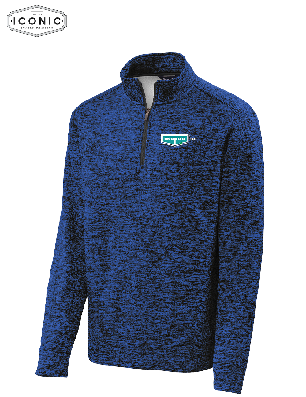 Evapco for Life - PosiCharge Electric Heather Fleece 1/4-Zip Pullover - Embroidery