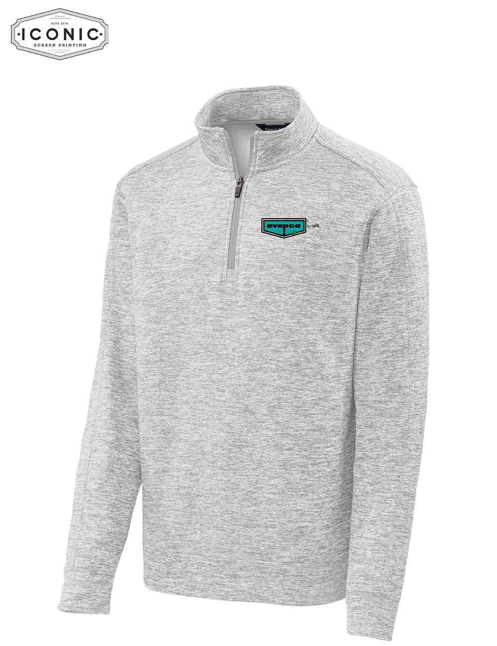 Evapco for Life - PosiCharge Electric Heather Fleece 1/4-Zip Pullover - Embroidery