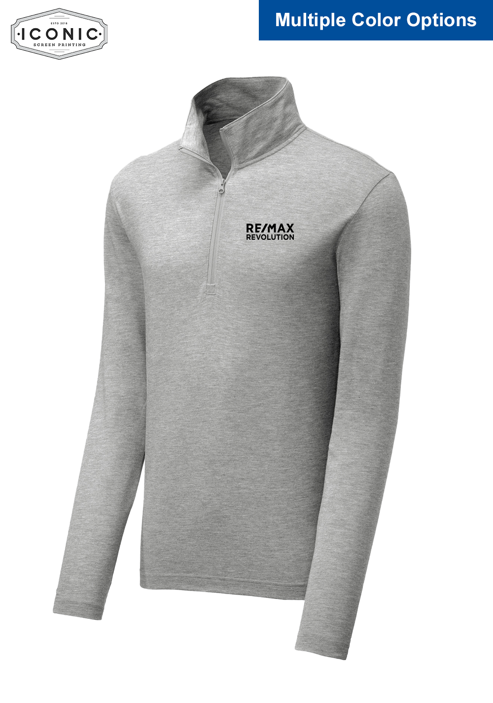 RE/MAX Revolution - PosiCharge Tri-Blend Wicking 1/4-Zip Pullover - Embroidery