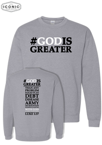 #God Is Greater - Heavy Blend Sweatshirt