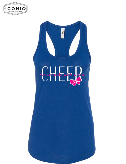 Attitude With A Bow - Women's Ideal Racerback Tank - Clearance