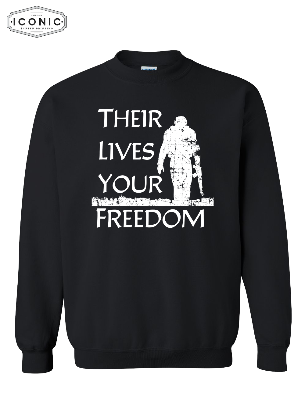 Their Lives Your Freedom - Heavy Blend Sweatshirt