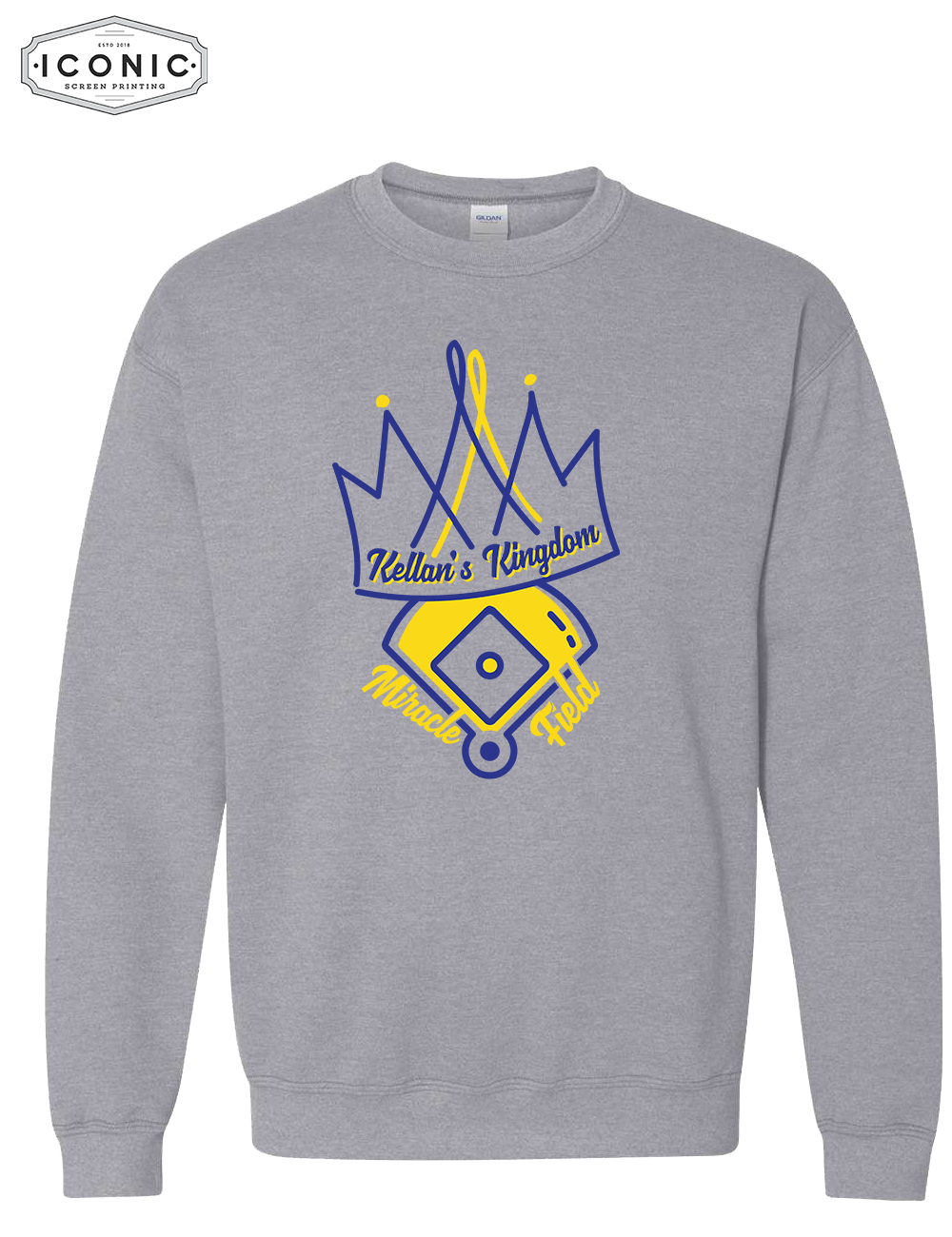 Baseball Crown - Heavy Blend Sweatshirt