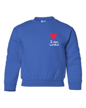 Load image into Gallery viewer, I Am Loved P&amp;L - Heavy Blend Youth Sweatshirt
