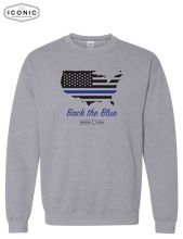 Load image into Gallery viewer, Back The Blue United States - Heavy Blend Sweatshirt
