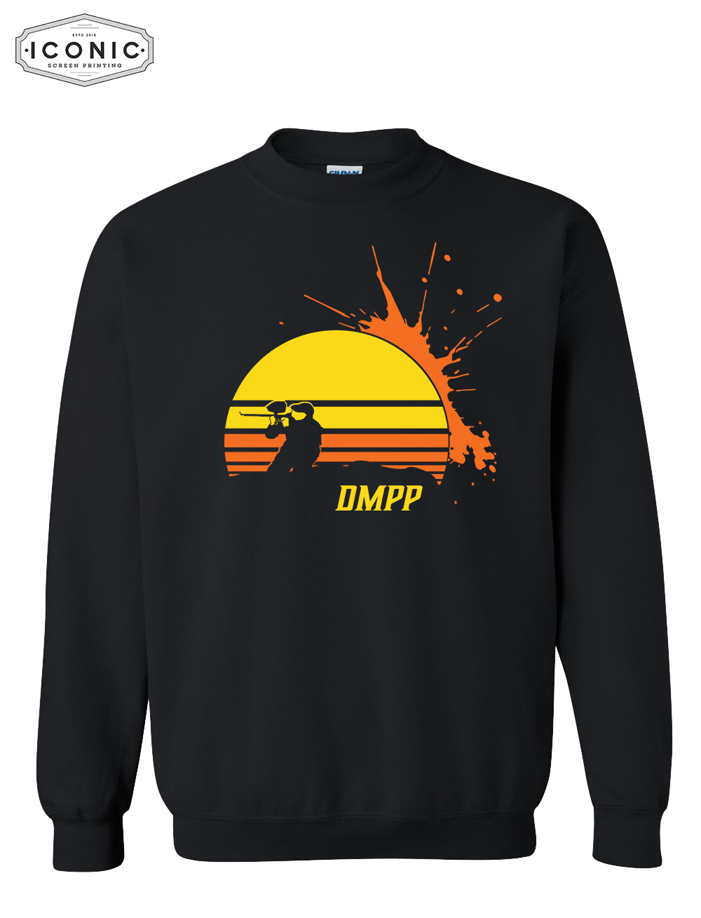 Des Moines Paintball Splatter - Heavy Blend Sweatshirt