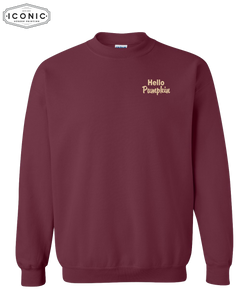 Hello Pumpkin - Heavy Blend Sweatshirt Embroidery