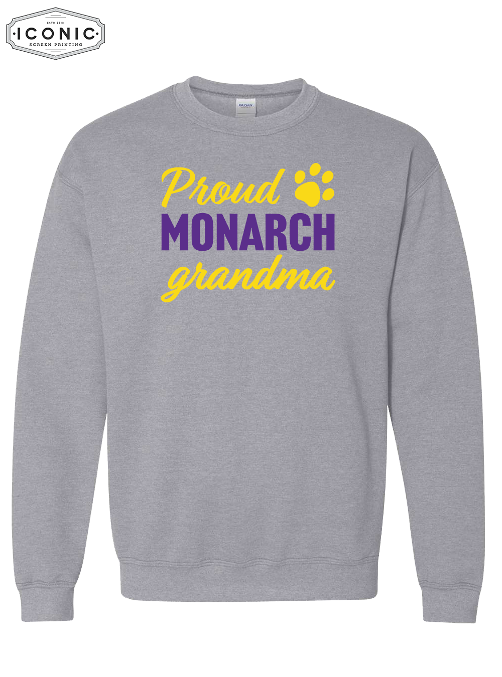 Proud Monarch Grandma/Grandpa - Heavy Blend Sweatshirt