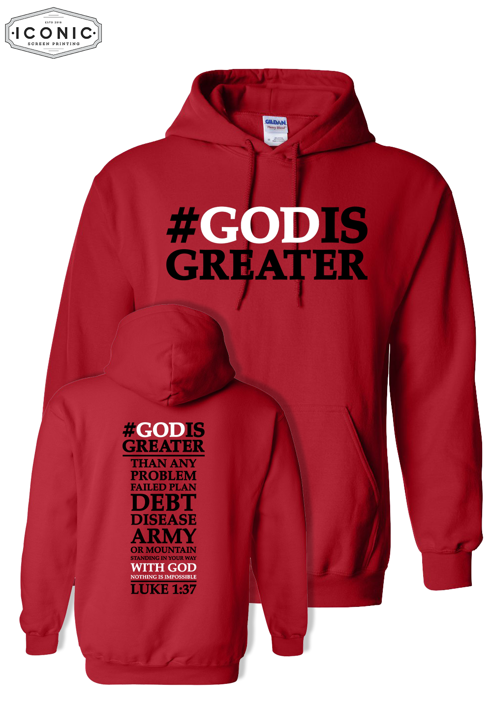 #God Is Greater - Heavy Blend Hooded Sweatshirt