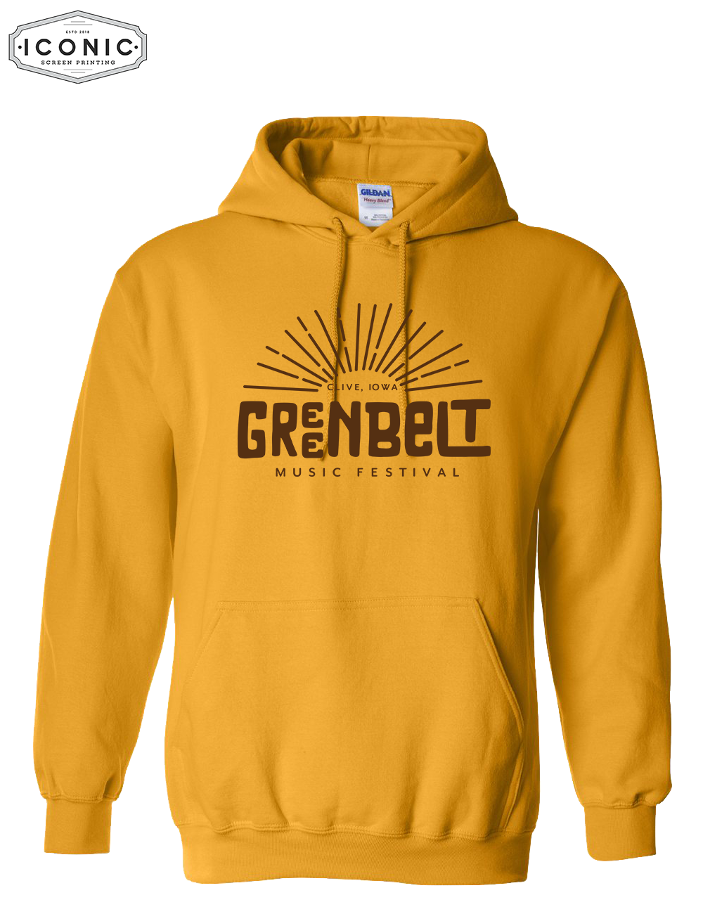Greenbelt Music Festival Sun Rays - Heavy Blend Hooded Sweatshirt