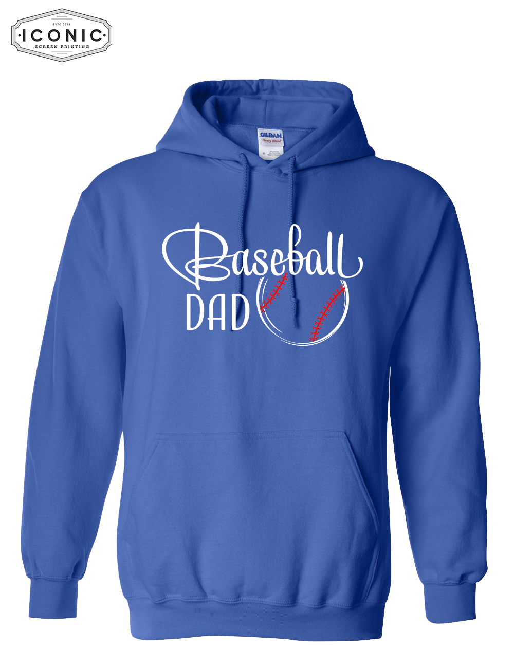 Baseball Dad - Heavy Blend Hooded Sweatshirt