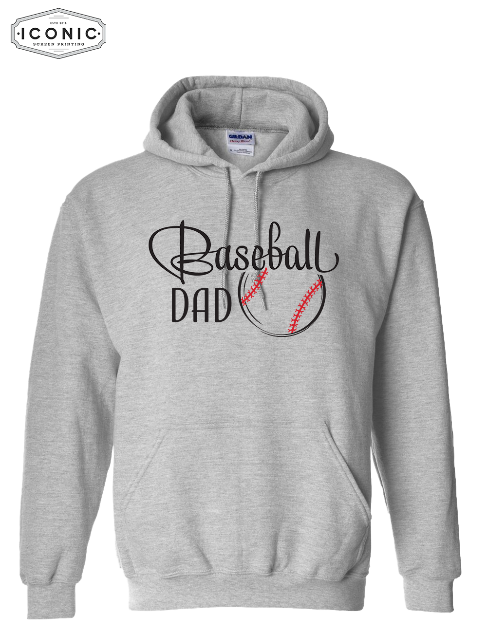 Baseball Dad - Heavy Blend Hooded Sweatshirt