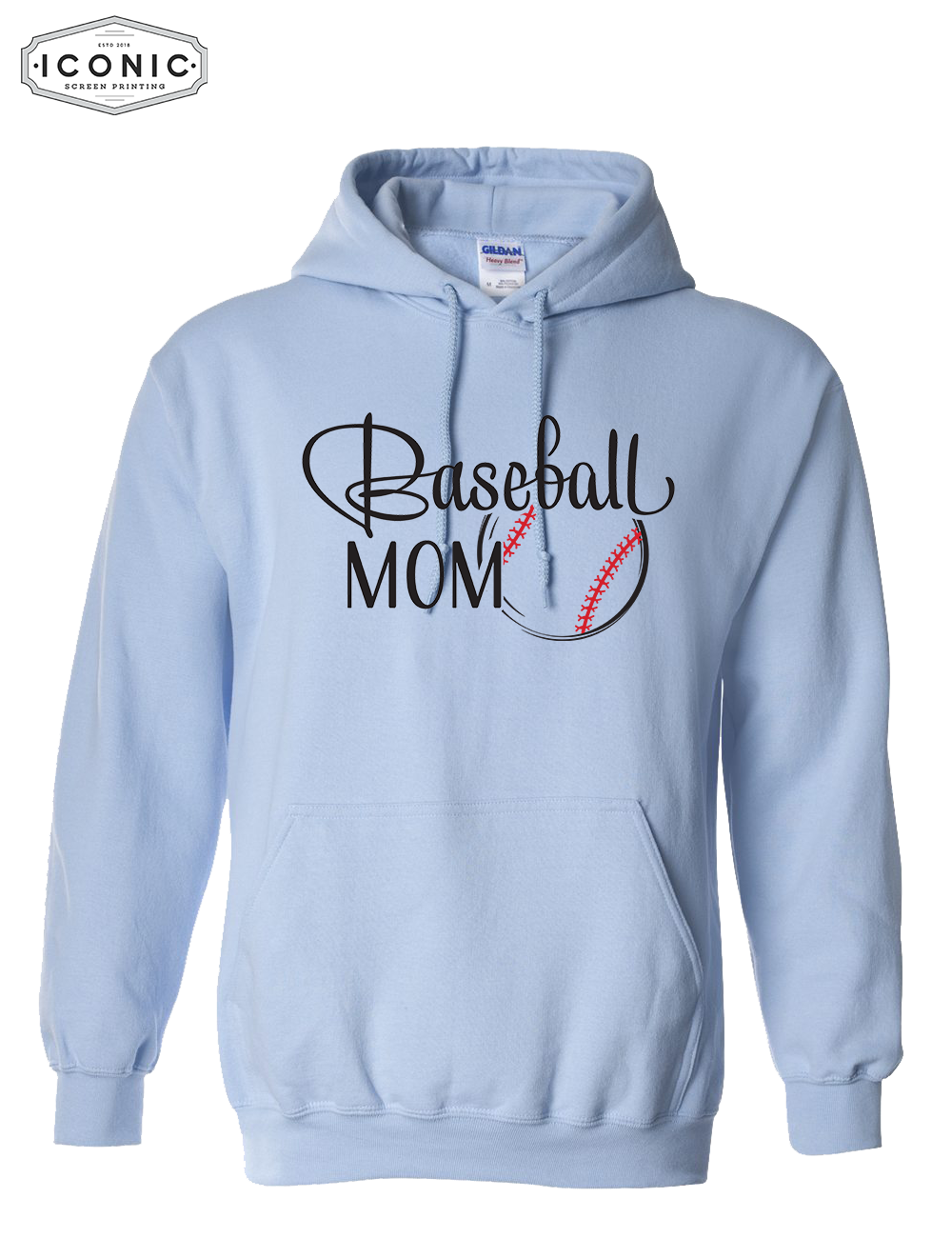 Baseball Mom - Heavy Blend Hooded Sweatshirt
