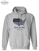 Load image into Gallery viewer, Back The Blue United States - Heavy Blend Hooded Sweatshirt
