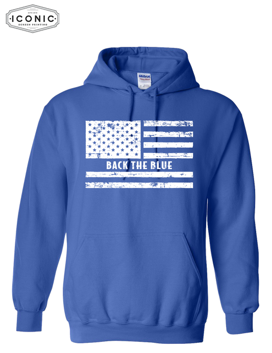 US Flag Back The Blue - Heavy Blend Hooded Sweatshirt