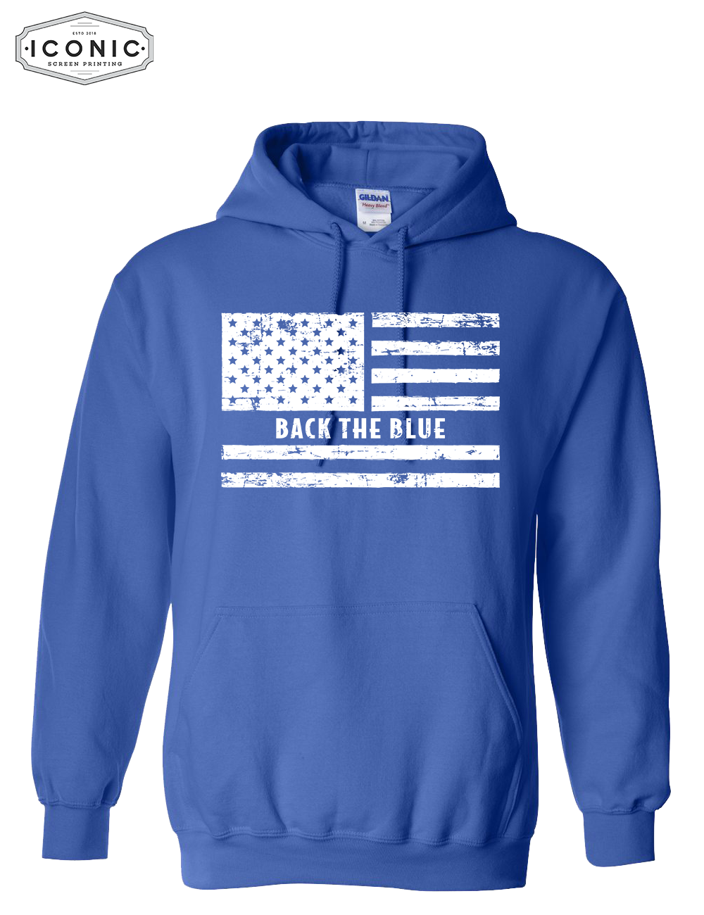 Back the blue online sweatshirt