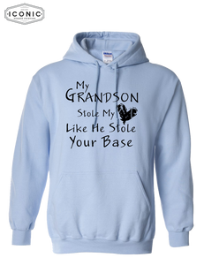 My Grandson Stole My Heart - Heavy Blend Hooded Sweatshirt