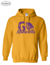 Load image into Gallery viewer, Monarchs Football - Heavy Blend Hooded Sweatshirt

