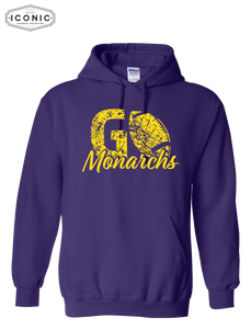 Monarchs Football - Heavy Blend Hooded Sweatshirt