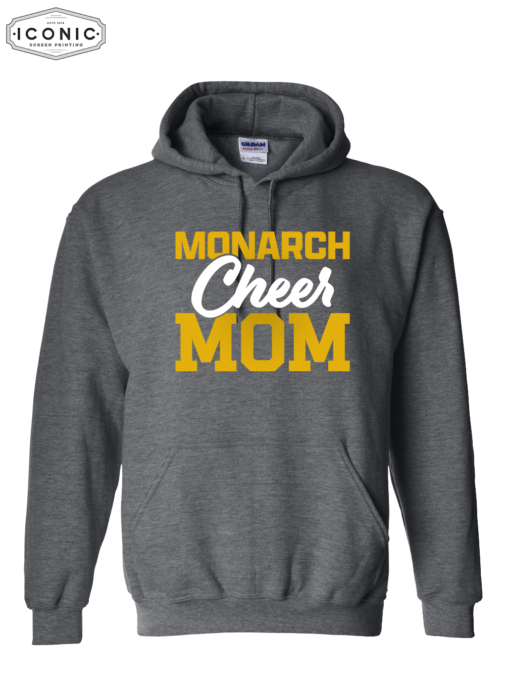 Cheer Mom (Glitter Ink) - Heavy Blend Hooded Sweatshirt