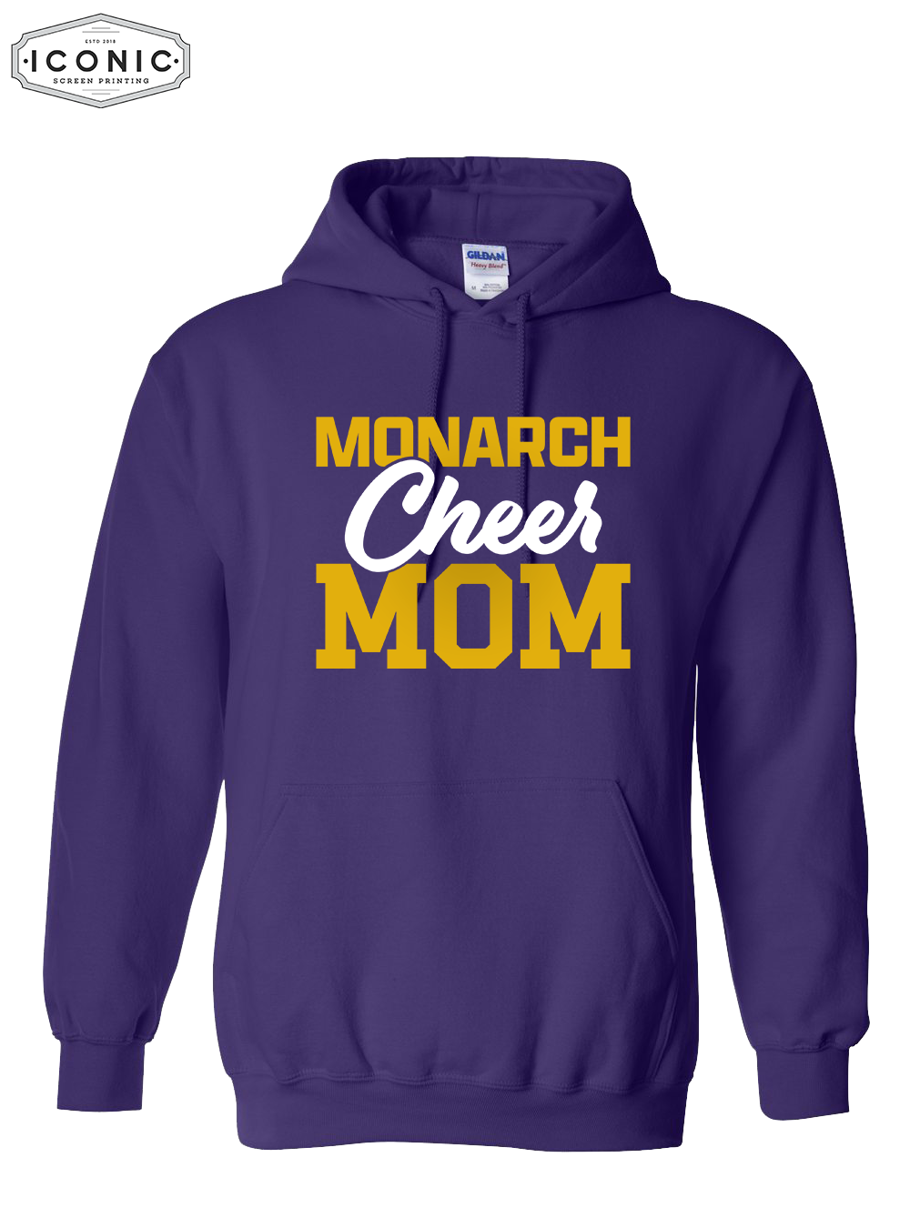 Cheer Mom (Glitter Ink) - Heavy Blend Hooded Sweatshirt