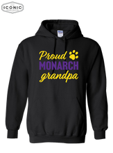 Load image into Gallery viewer, Proud Monarch Grandma/Grandpa - Heavy Blend Hooded Sweatshirt
