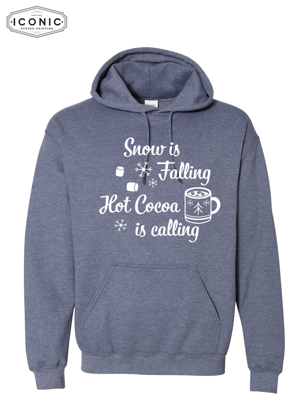 Snow Is Falling, Cocoa Is Calling - Heavy Blend Hooded Sweatshirt