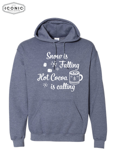 Snow Is Falling, Cocoa Is Calling - Heavy Blend Hooded Sweatshirt