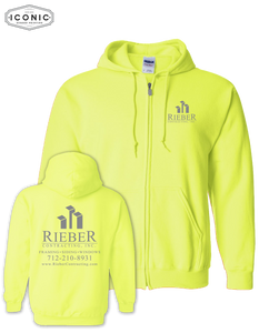 Rieber Contracting - Heavy Blend Full-Zip Hooded Sweatshirt