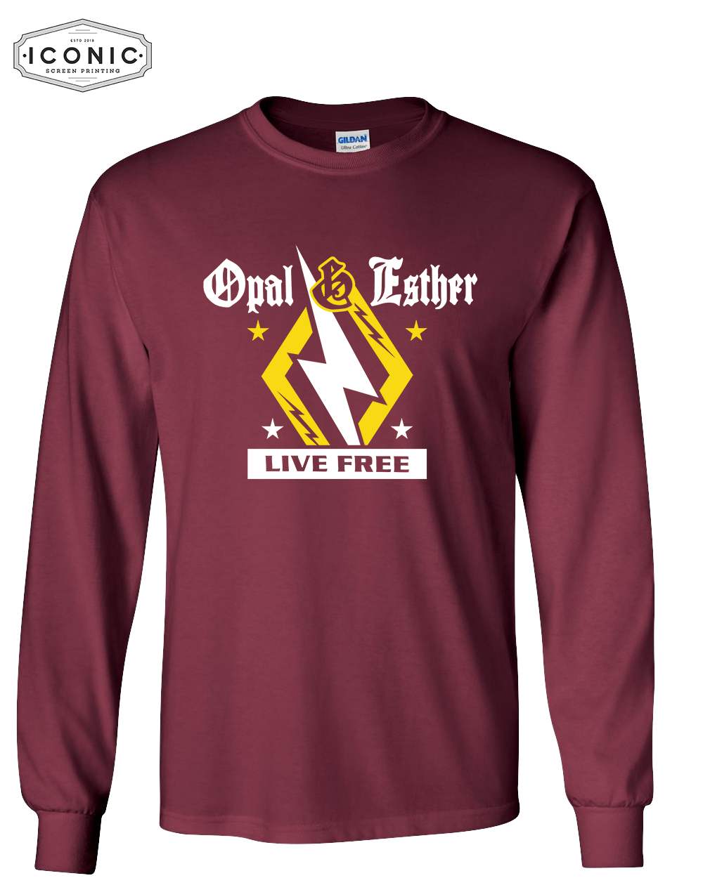 Opal & Esther Live Free - Ultra Cotton Long Sleeve