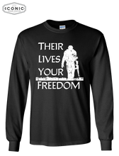 Load image into Gallery viewer, Their Lives Your Freedom - Ultra Cotton Long Sleeve
