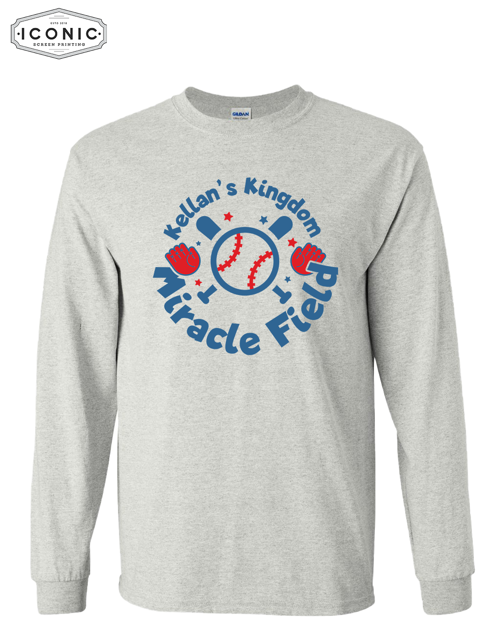 Baseball Glove - Ultra Cotton Long Sleeve