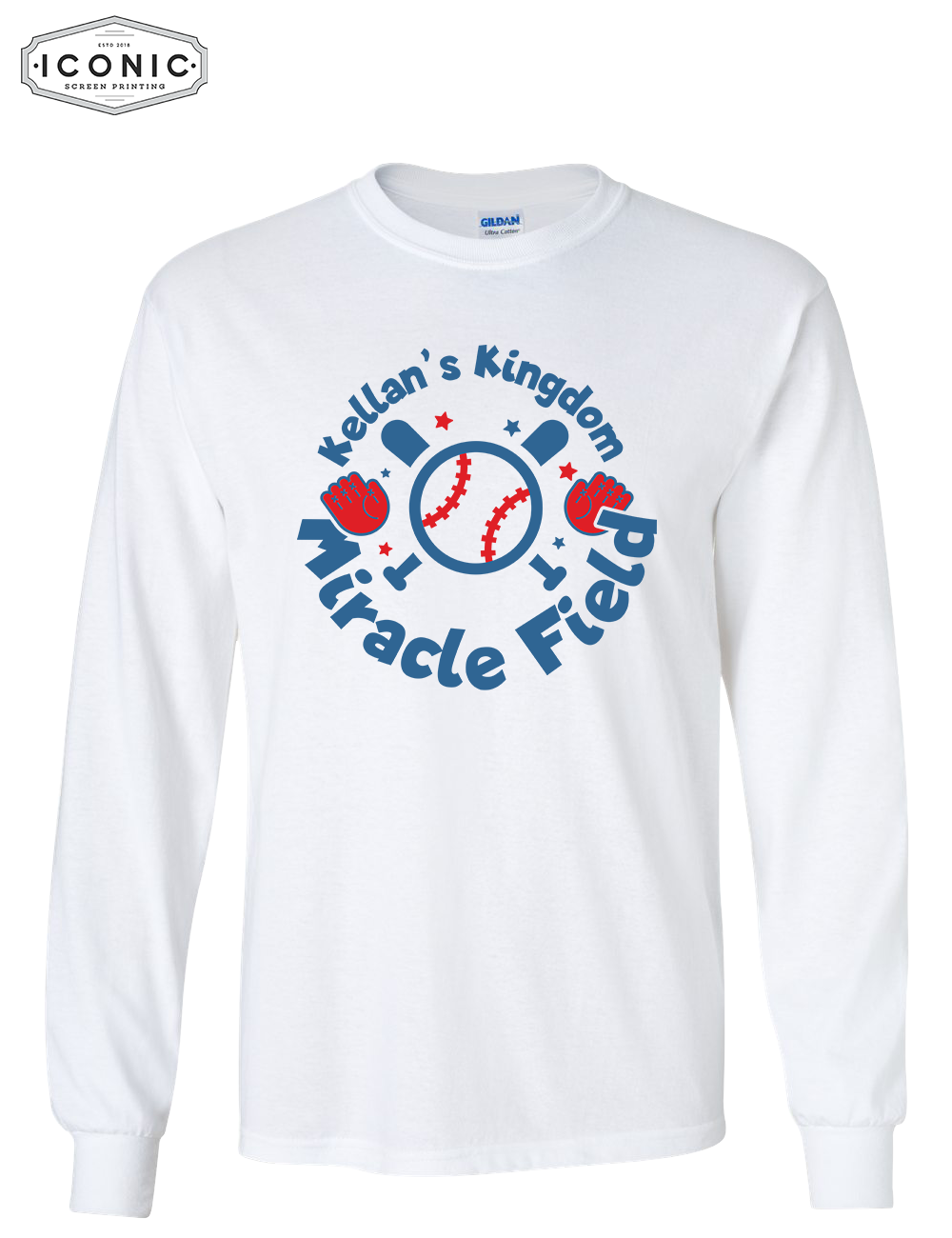 Baseball Glove - Ultra Cotton Long Sleeve